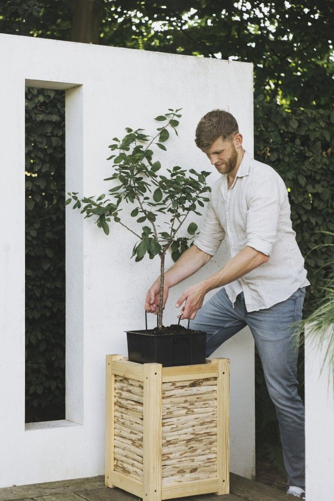 Royal Well Max bloembak/plantenbak 60x40x40 cm - hout