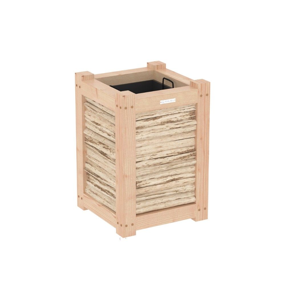 Royal Well Max bloembak/plantenbak 60x40x40 cm - hout