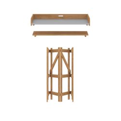 Royal Well Rachel inklapbare oppottafel 89x85x44 cm - hout