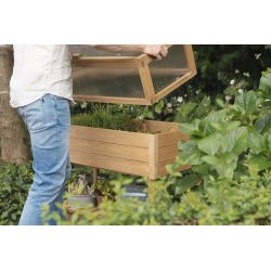 Royal Well Basilicum broeikas op poten 108x100x50 cm - hout