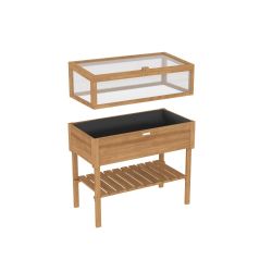 Royal Well Basilicum broeikas op poten 108x100x50 cm - hout