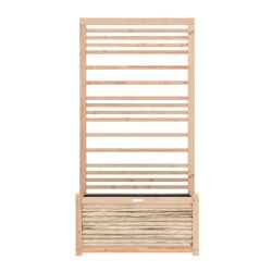 Royal Well Dominic bloembak/plantenbak met trellis/plantenklimrek 162x80x43 cm - hout