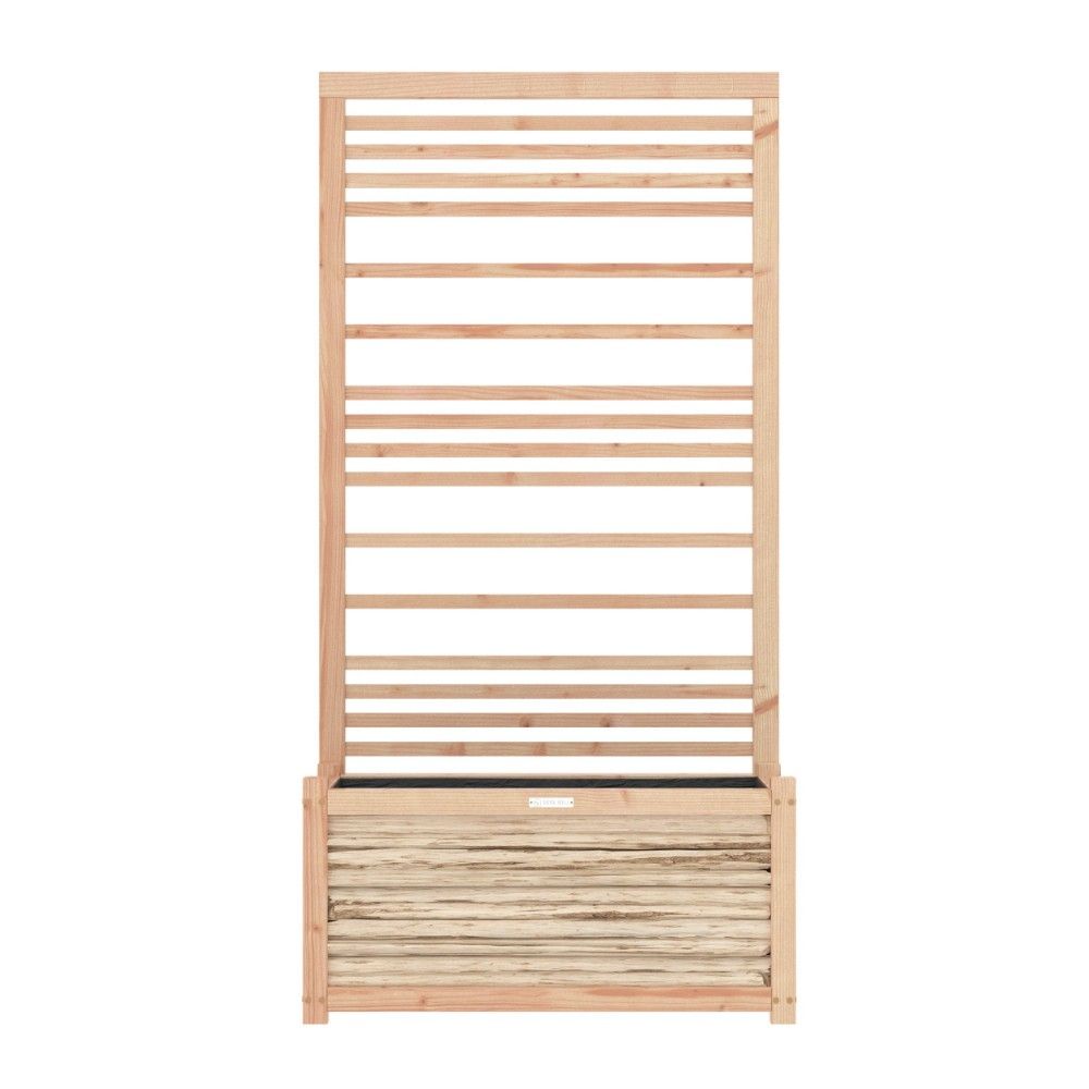 Royal Well Dominic bloembak/plantenbak met trellis/plantenklimrek 162x80x43 cm - hout