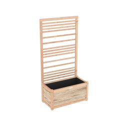 Royal Well Dominic bloembak/plantenbak met trellis/plantenklimrek 162x80x43 cm - hout