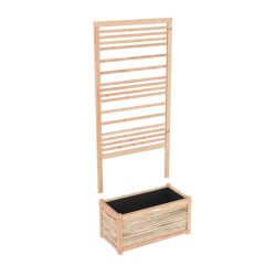 Royal Well Dominic bloembak/plantenbak met trellis/plantenklimrek 162x80x43 cm - hout