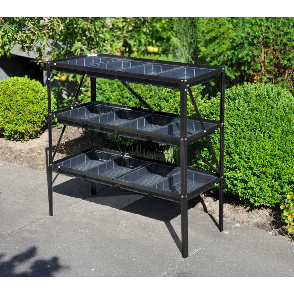Royal Well Grow Rack 12 kweekrek/tafel - zwart