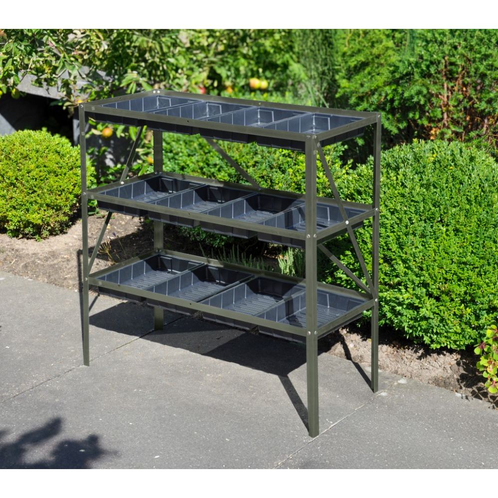 Royal Well Grow Rack 12 kweekrek/tafel - groengrijs