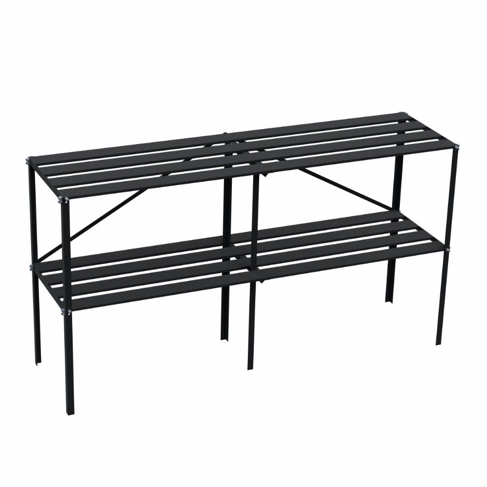 Royal Well kweektafel vrijstaand 165x45x90 cm - zwart