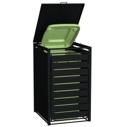 Practo Garden klikokast container ombouw staal - zwart